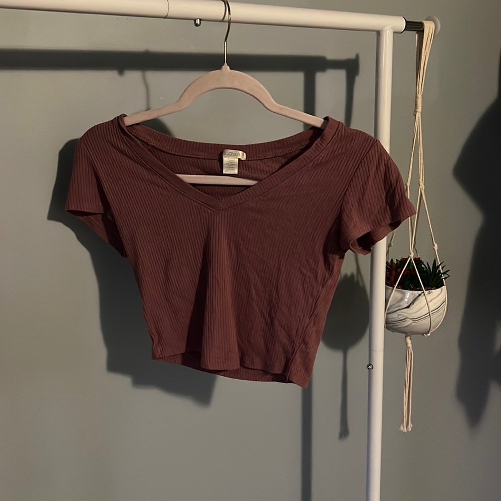 Crop short sleev